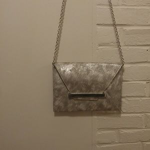 💰Silver envelope clutch
